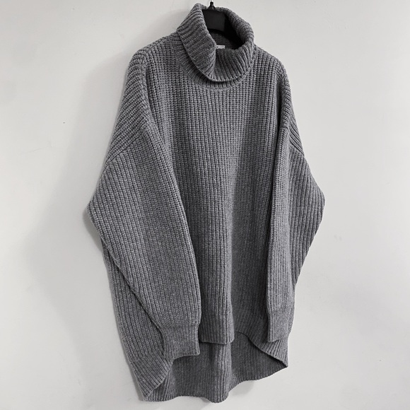 Givenchy Oversized Alpaca Wool Long Sleeve Rib Knit Turtleneck Sweater S M L XL - Picture 4 of 15